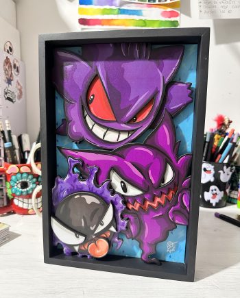 CUADRO 3D Gengar by StreetAiban
