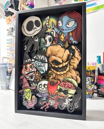 CUADRO 3D EXTRAÑO MUNDO DE JACK by STREETAIBAN