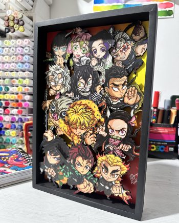 CUADRO 3D Demon slayer by StreetAiban