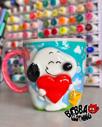 Snoopy Corazón - mug pocillo taza