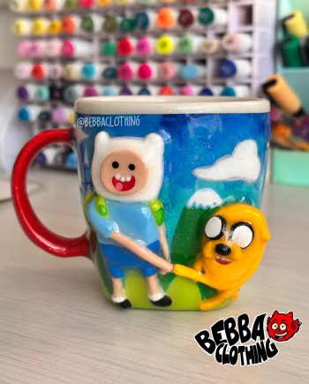 Hora de aventura fin y jake - mug pocillo taza
