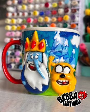 Hora de aventura Jake y Rey helado - mug pocillo taza