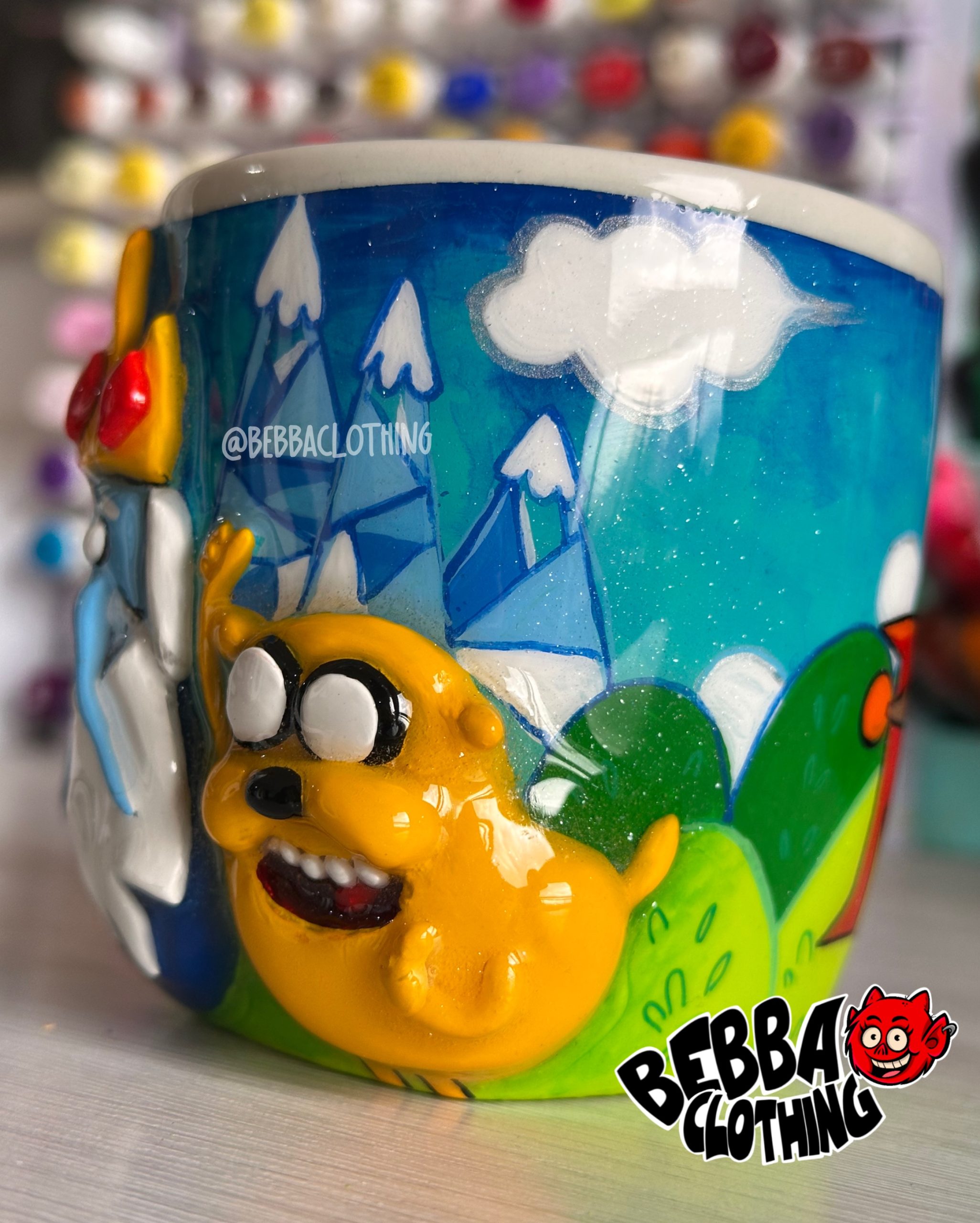 Hora de aventura Jake y Rey helado - mug pocillo taza
