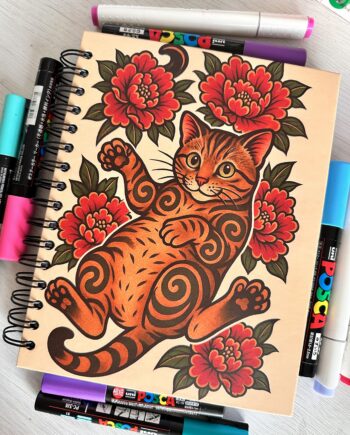 Cuaderno  / gato Tattoo