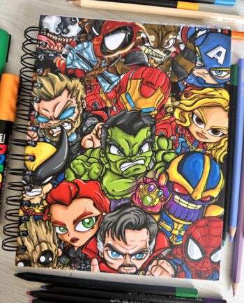 Cuaderno  / avengers marvel by street aiban