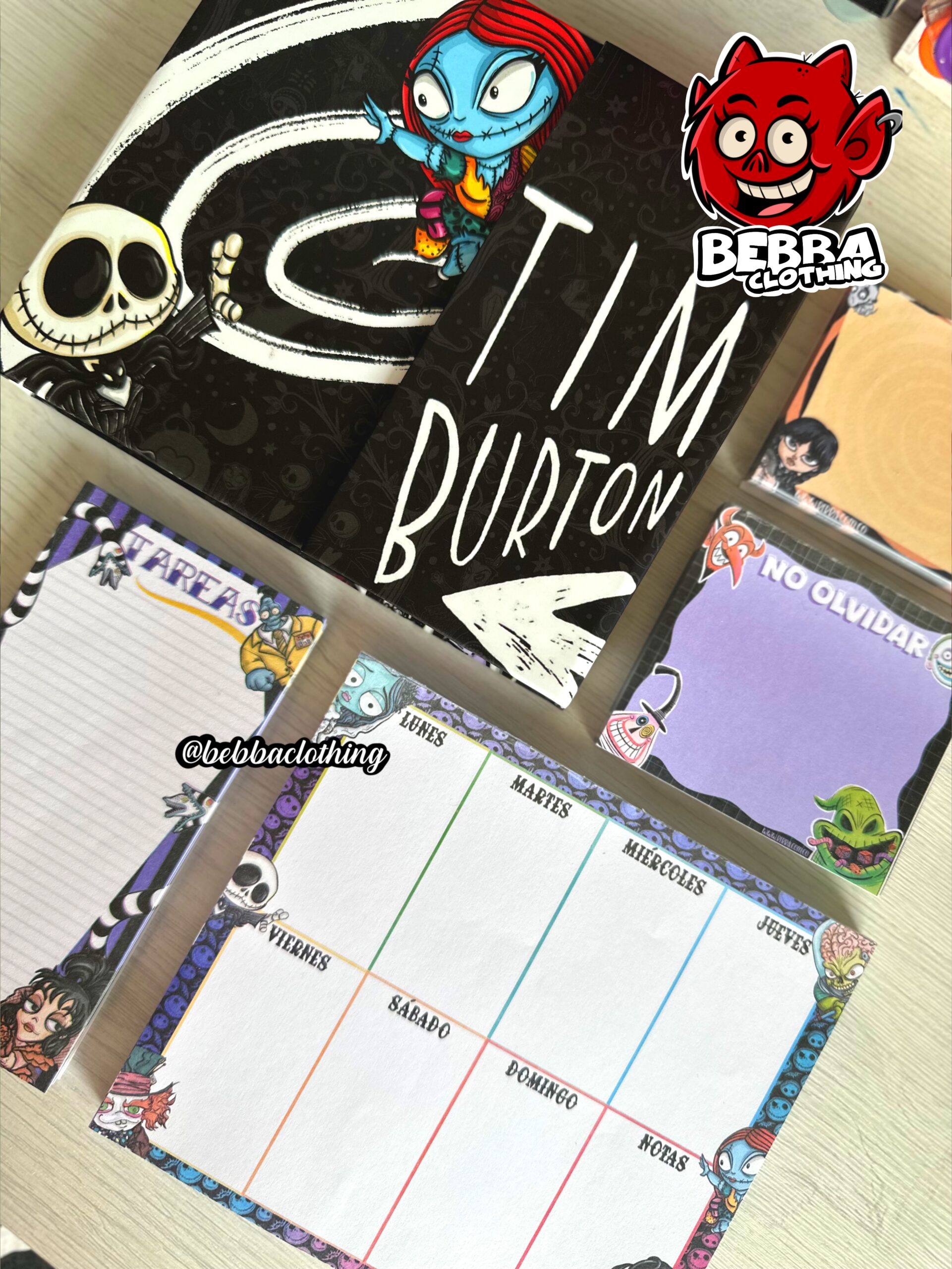 Planeador semanal TIM BURTON 🖤