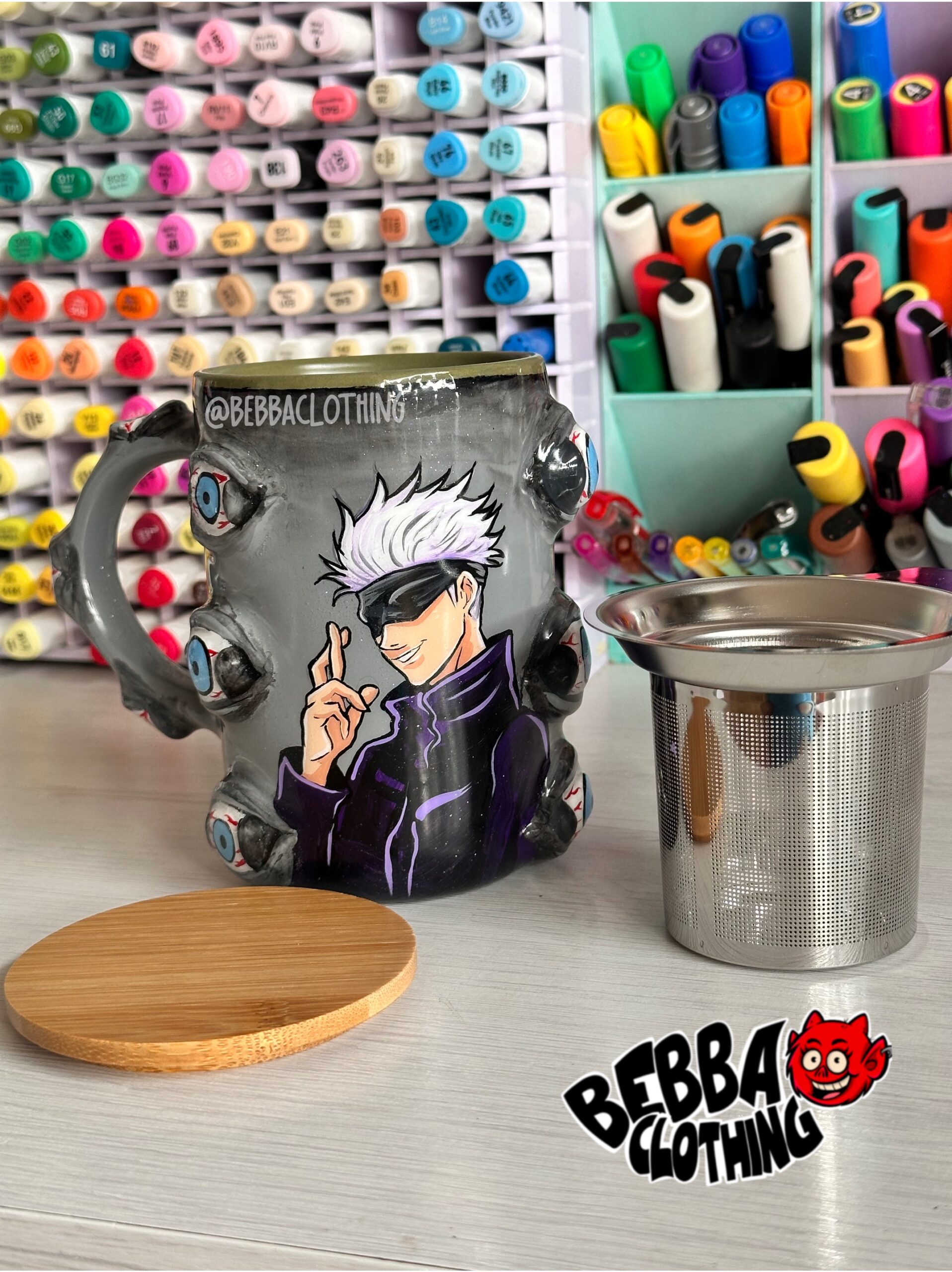 Gojo Satoru 😝 - Tazon/ TAZA CON INFUZOR 🍵