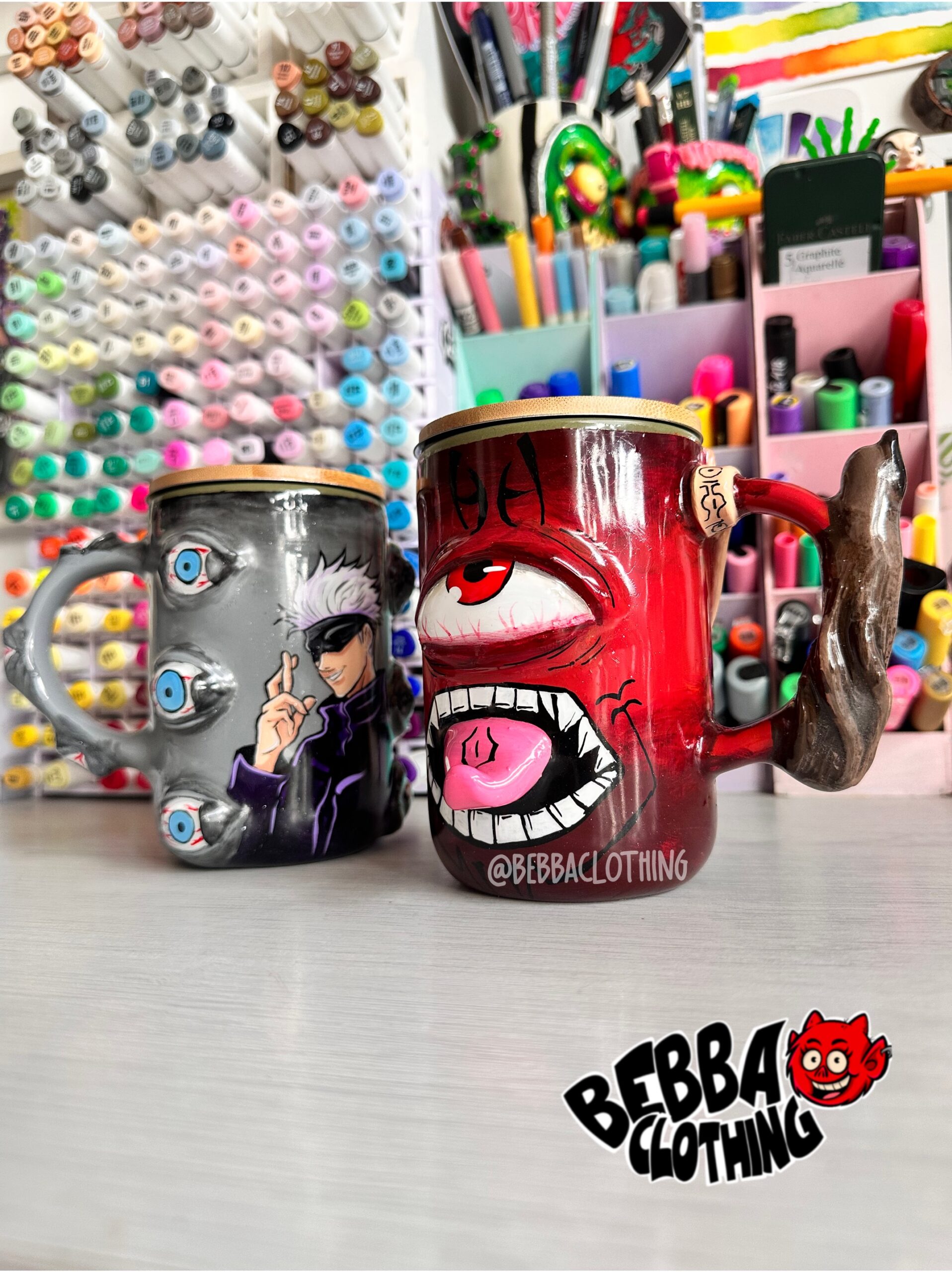 Gojo Satoru y Ryomen Sukuna 😝 - PAREJA DE Tazones/ TAZAS CON INFUZOR 🍵