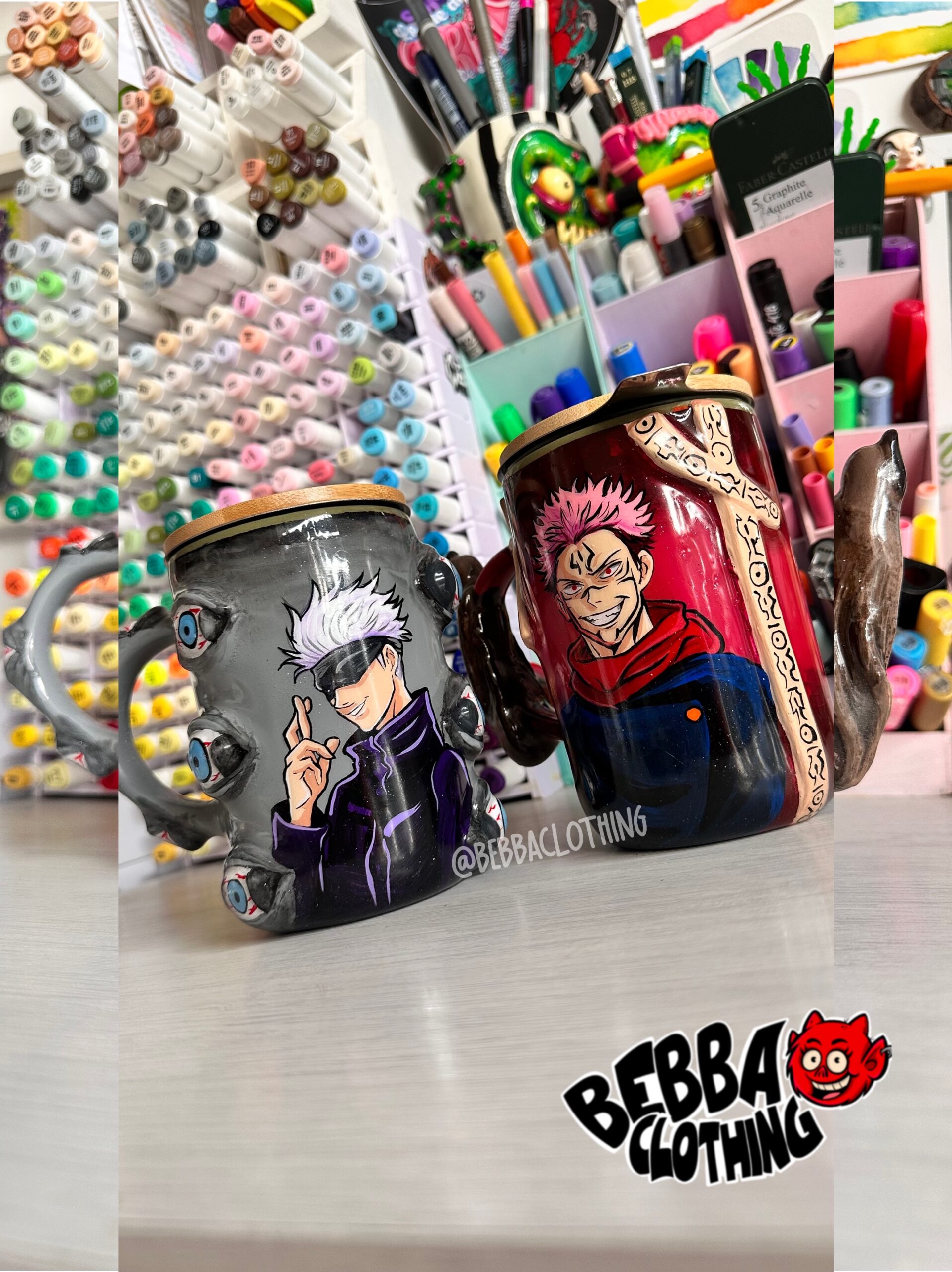 Gojo Satoru y Ryomen Sukuna 😝 - PAREJA DE Tazones/ TAZAS CON INFUZOR 🍵