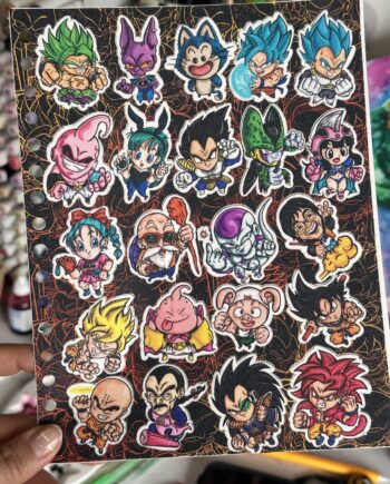 Hoja de Stickers Dragon Ball 🐲