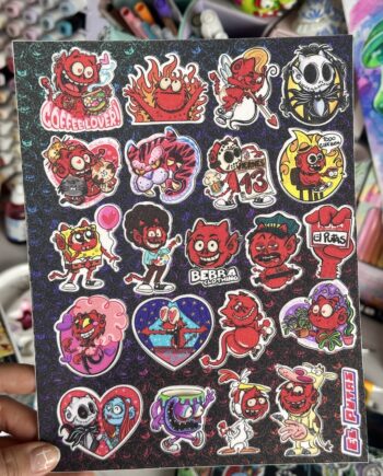 Hoja de Stickers El Putas 👹