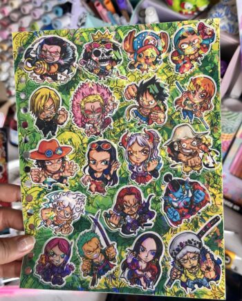 Hoja de Stickers One Piece