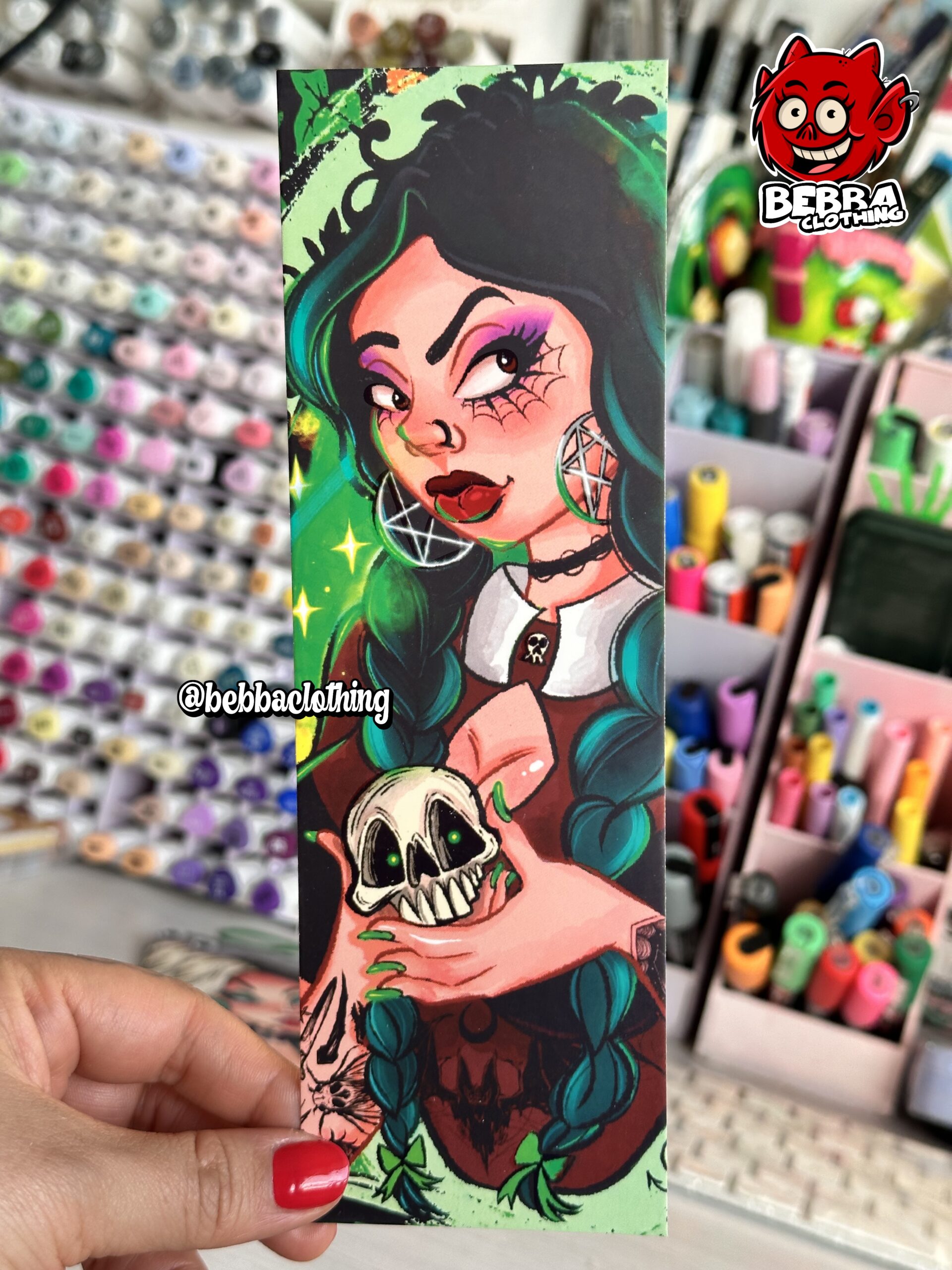 Separador de libro 🔖 Merlina Pin Up By BeBBa