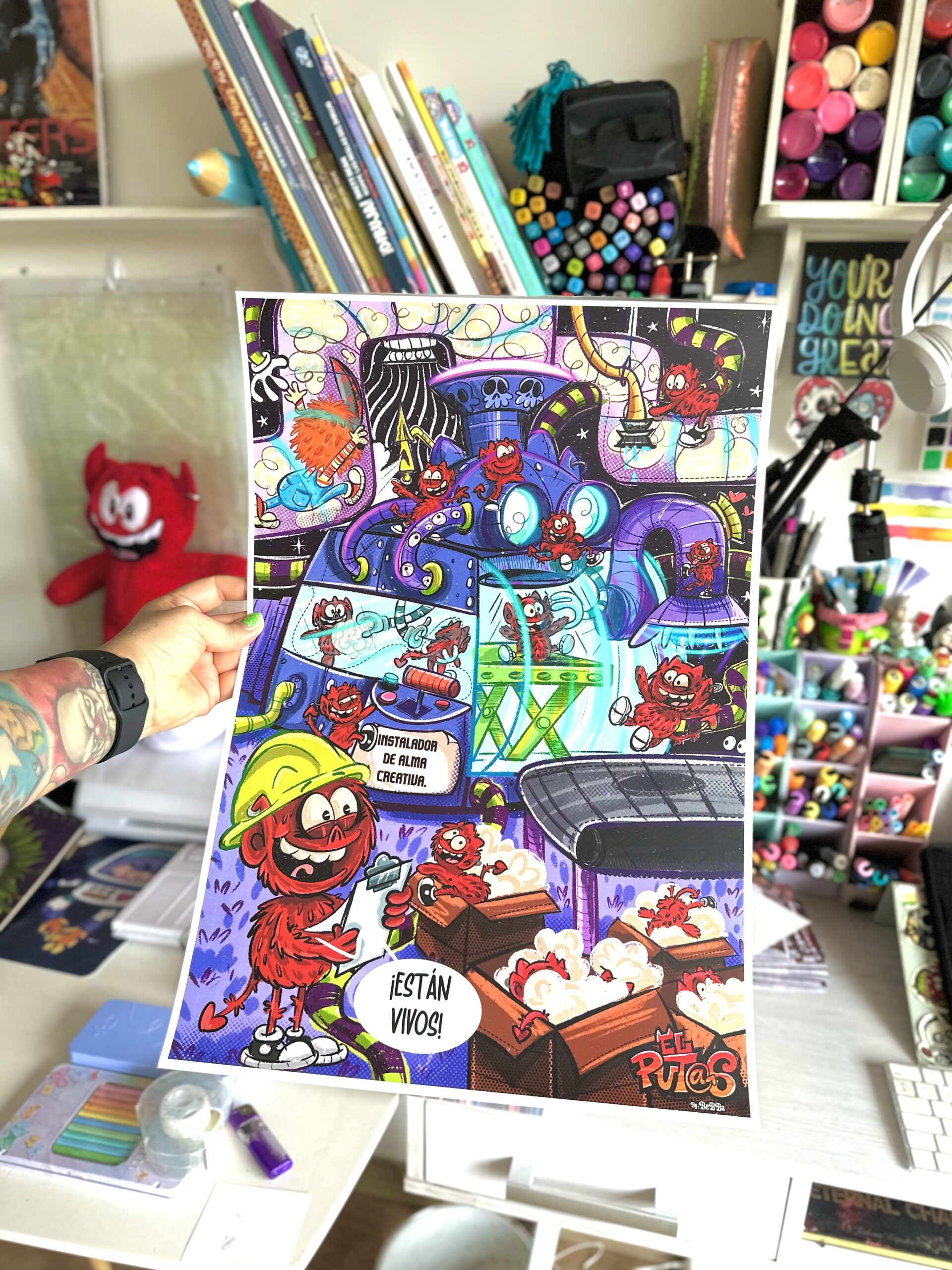 PÓSTER FABRICA DE PELUCHES DEL PUTAS 🧸👹