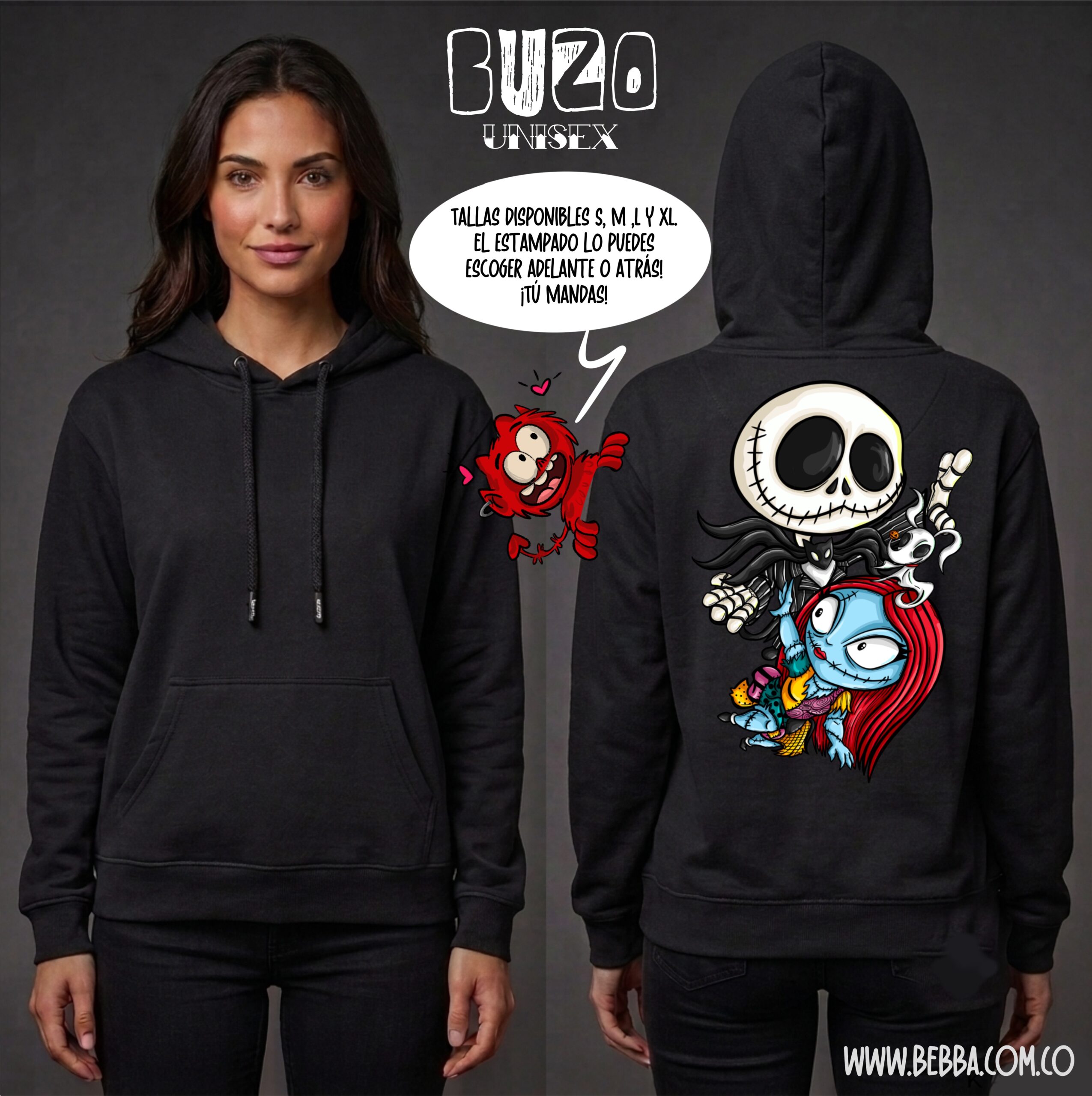 Buzo capota - Jack y sally