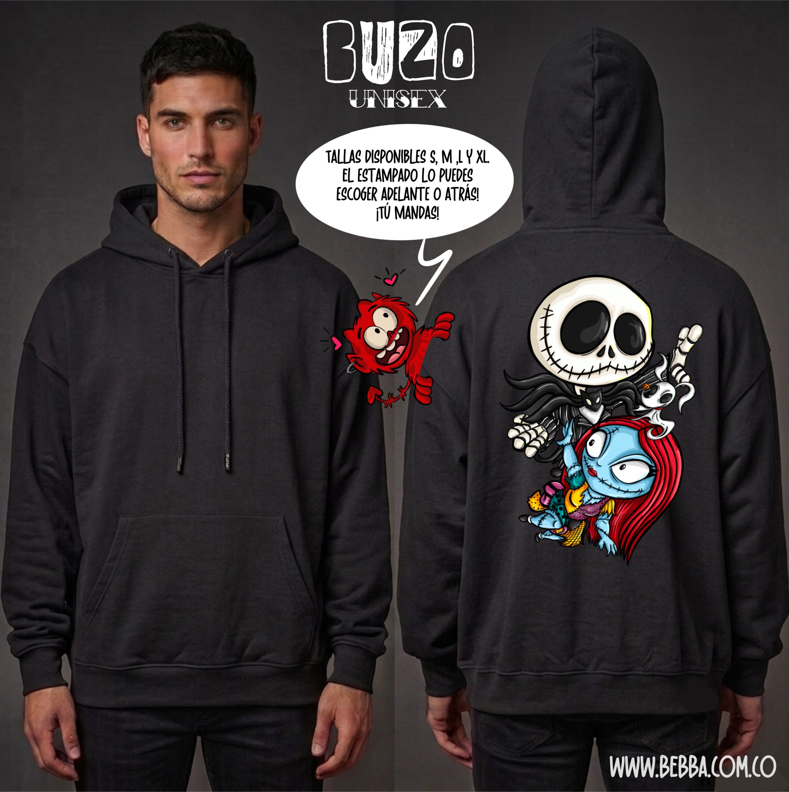 Buzo capota - Jack y sally