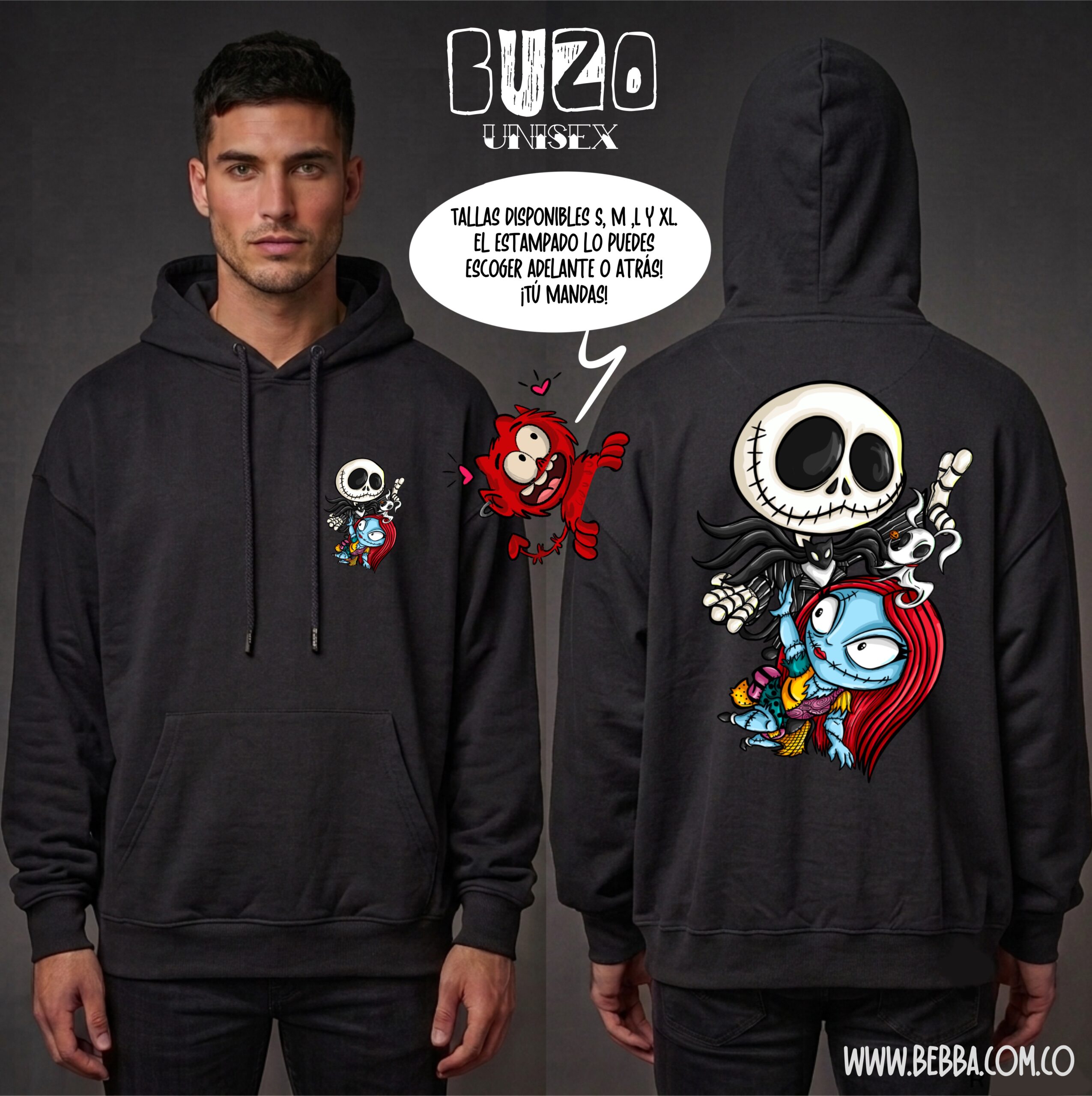 Buzo capota - Jack y sally