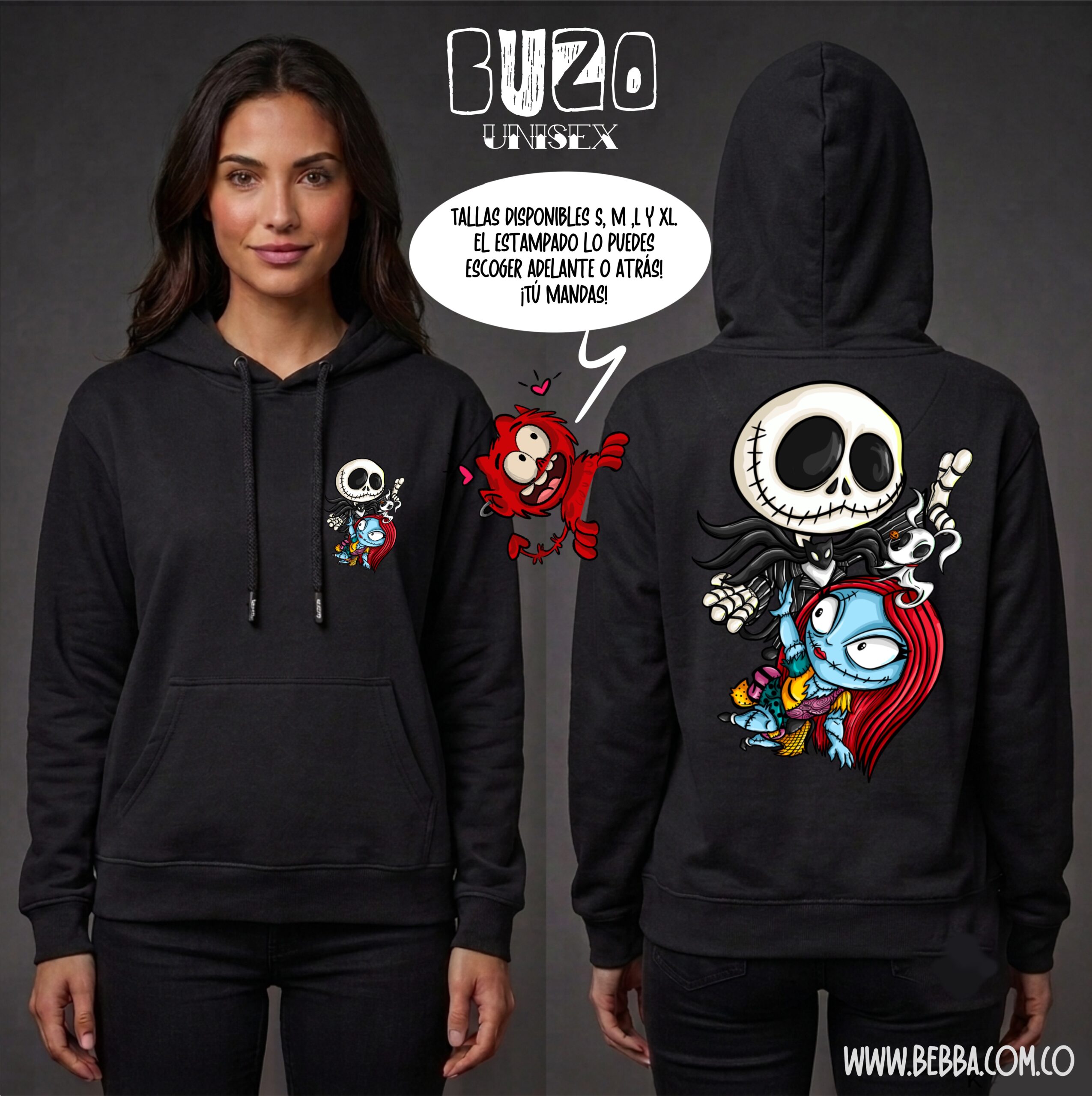 Buzo capota - Jack y sally